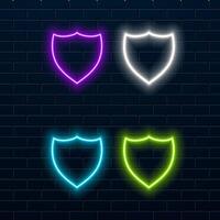 Neon light glow glowing shiny background border frame border sign neon sign game gaming technology tech modern futuristic abstract blank space night vector