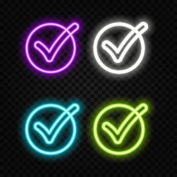 Technology background with glowing neon circle and the word Verify on black background. vector