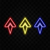 Set of arrows to mark in realistic style vector
