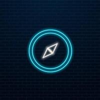 Isometric navigation concept. Geolocation and GPS. Big pin on map. Home delivery and package tracking. Poster or banner for website. Modern technologies and digital world. Neon illustration vector