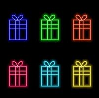 Resents Neon Style, Design Elements vector