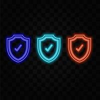 Security shield cyber security technology vector