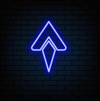 Arrow with bright neon colors vector