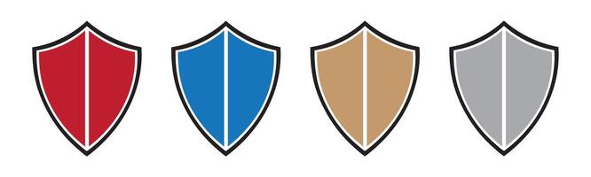 Shield icon collection vector