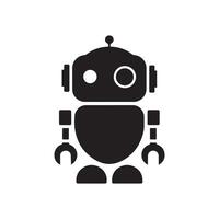 Robot icon. humanoid robot. vector