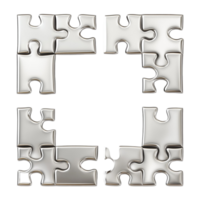 Puzzle Frame with Missing Piece png