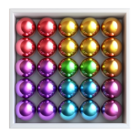 Box with Many Colorful Balls png