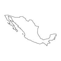 Mexico Map Icon design element vector