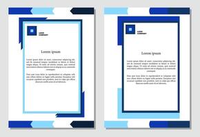 Two posters modern corporate template design. Abstract background. Business documents, reports, posters. Template, mock up, A4 vector