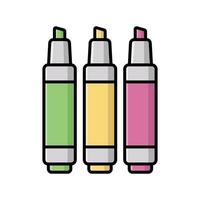 Marker Stroke Icon Set Minimalist Handcrafted Design vector