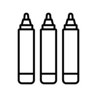 Bold Marker Icons Hand-Drawn Vibrant Style for Creative Projects vector