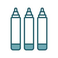 Vibrant Marker Icons for Modern and Playful Themes vector