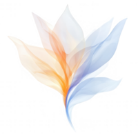 A colorful and artistic representation of a flowing abstract flower design. png