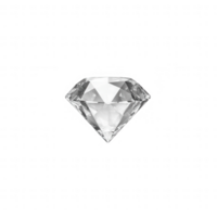 A beautiful, sparkling diamond displayed on a black background. png