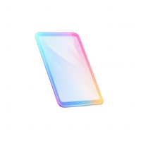 A modern smartphone with a sleek design and vibrant, colorful screen. png
