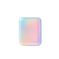 A smooth, iridescent object with a glossy finish reflecting light. png