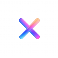 Colorful abstract design with intersecting shapes in vibrant hues, ideal for backgrounds. png