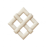 Intricate infinite knot design symbolizing unity and eternity in spiritual traditions. png