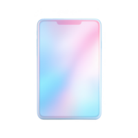 Modern smartphone with a colorful abstract screen, blank for customization. png