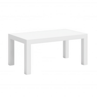 A modern white table designed for elegant and minimalist interiors. png