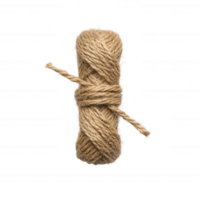 Close-up of a spool of natural twine for crafts and gardening projects. png