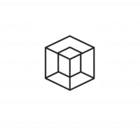 Stylish geometric cube design ideal for modern graphic art and creative projects. png