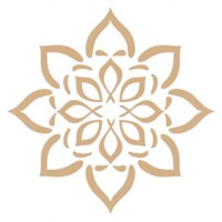 A beautiful mandala design featuring intricate patterns and symmetrical shapes. png