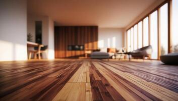 A sleek installation of bamboo flooring enhances the eco-friendly design of a contemporary home, blending style with sustainability. photo