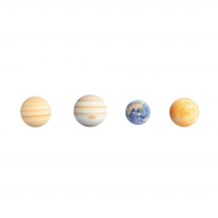A comparison of planets showcasing their unique features and sizes. png