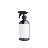 Sleek spray bottle with a blank label ready for customization and filling. png