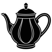 teapot isolated on white background vector
