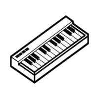 High-Quality Keyboard Illustration for Digital Designs vector