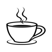 Coffee Cup Silhouette Icon - Perfect for Digital and Print Designs vector