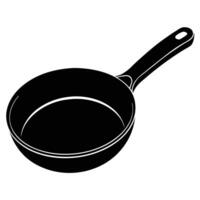 frying pan isolated on white vector