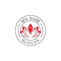 Minimalistic Wellness and Spa Logo Template vector