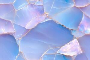 seamless abstract background with blue and pink opal texture photo