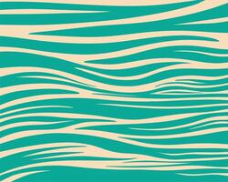 Wave ocean turquoise blue pattern vintage illustration layout background poster backddrop textile print art editable vector