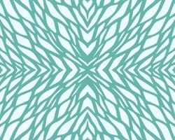 symmetrical leaf pattern turquoise color background template poster layout fabric textilr print art editable vector