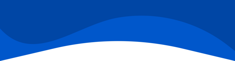 Header shape background for website design. Blue border for banner. Abstract divider for bottom or frame of template and web page. Presentation wavy and curve separator png