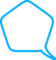 Text talk balloon. Speech bubbles cloud for dialog. Outline comic cloud box for message. Frame shape for comment. Pentagon sticker png