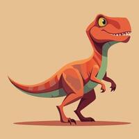 cartoon t - Rex dinosaur illustration vector
