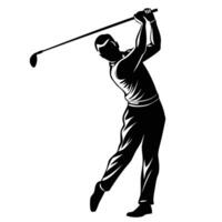 Golf Action Shapes vector