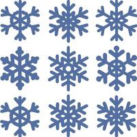 Intricate Snowflake Designs vector