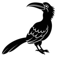 Elegant Hornbill Shape vector