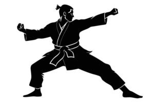 Powerful Karate Design vector