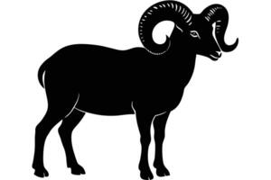 Rustic Sheep Silhouettes vector
