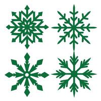 Festive Snowflake Designs vector