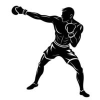 The Versatility of Boxer Silhouette in Modern Graphic Design vector