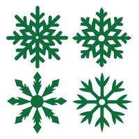 Decorative Snowflake Shapes vector