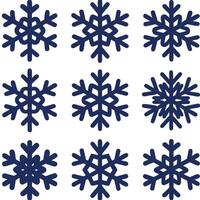 Unique Snowflake Patterns vector